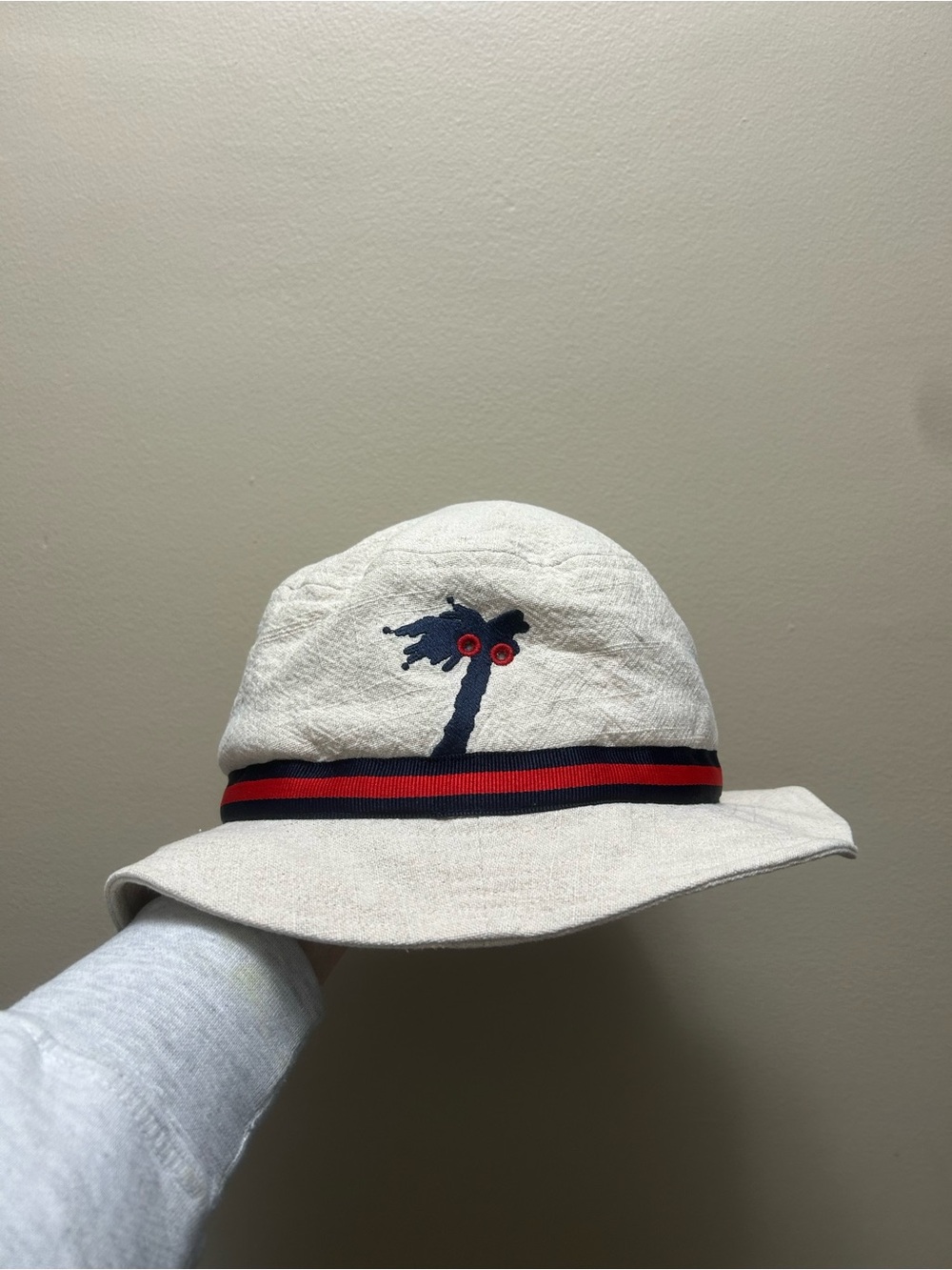 Tombolo Linen Bucket Hat - Size XL